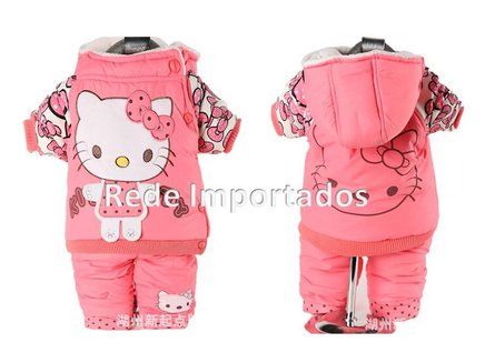 Conjunto Hello Kit Acolchoado Para Bebê