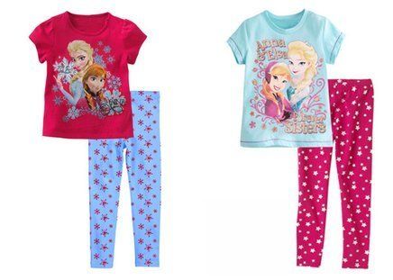 Conjunto Frozen Princesa Legging + Camiseta