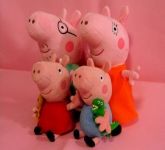 Pelúcia Família Peppa Pig - 4 Peças