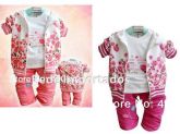 Conjunto Bebê Menina Floral 3 Peças