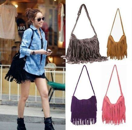 Bolsa Tassel Franjas Cross Body